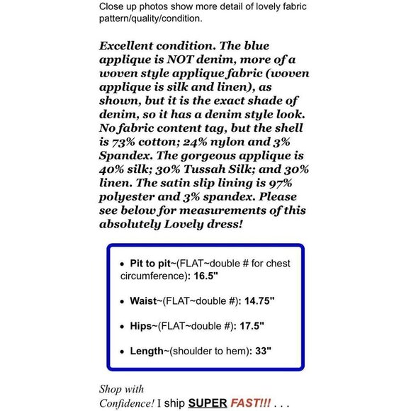 Tracy Reese Anthropologie Sz 6 Geometric Appliqué Denim Style Sheath Dress Blue - Picture 2 of 8